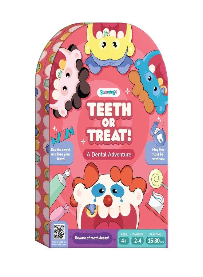 Bloomingo Teeth or Treat Board Game | Perfect Family Gift for Kids Age 4+ | Enjoy a Fun Dental-Themed Challenge While Learning Good Oral Care Habits | Entertaining & Engaging Play - Image 1